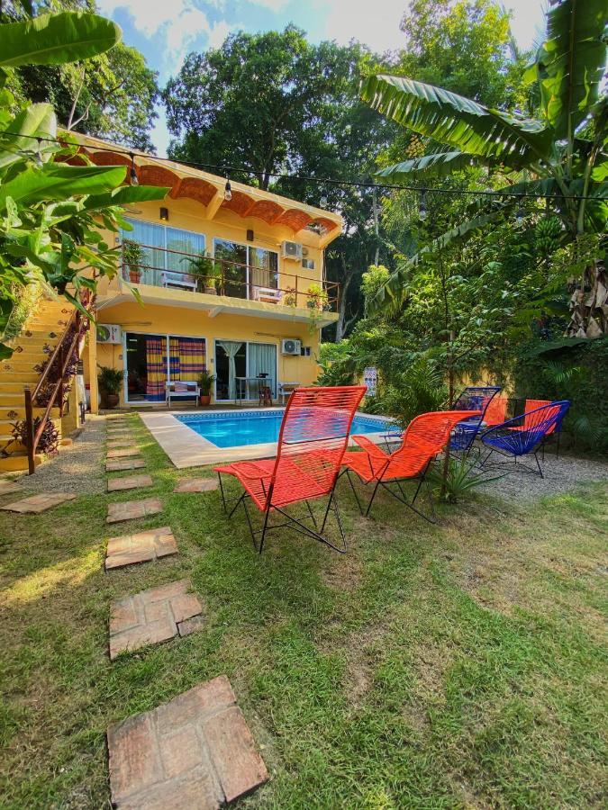 Habitacion Privada Con Pisicina Y Cocina Compartida Sayulita Buitenkant foto