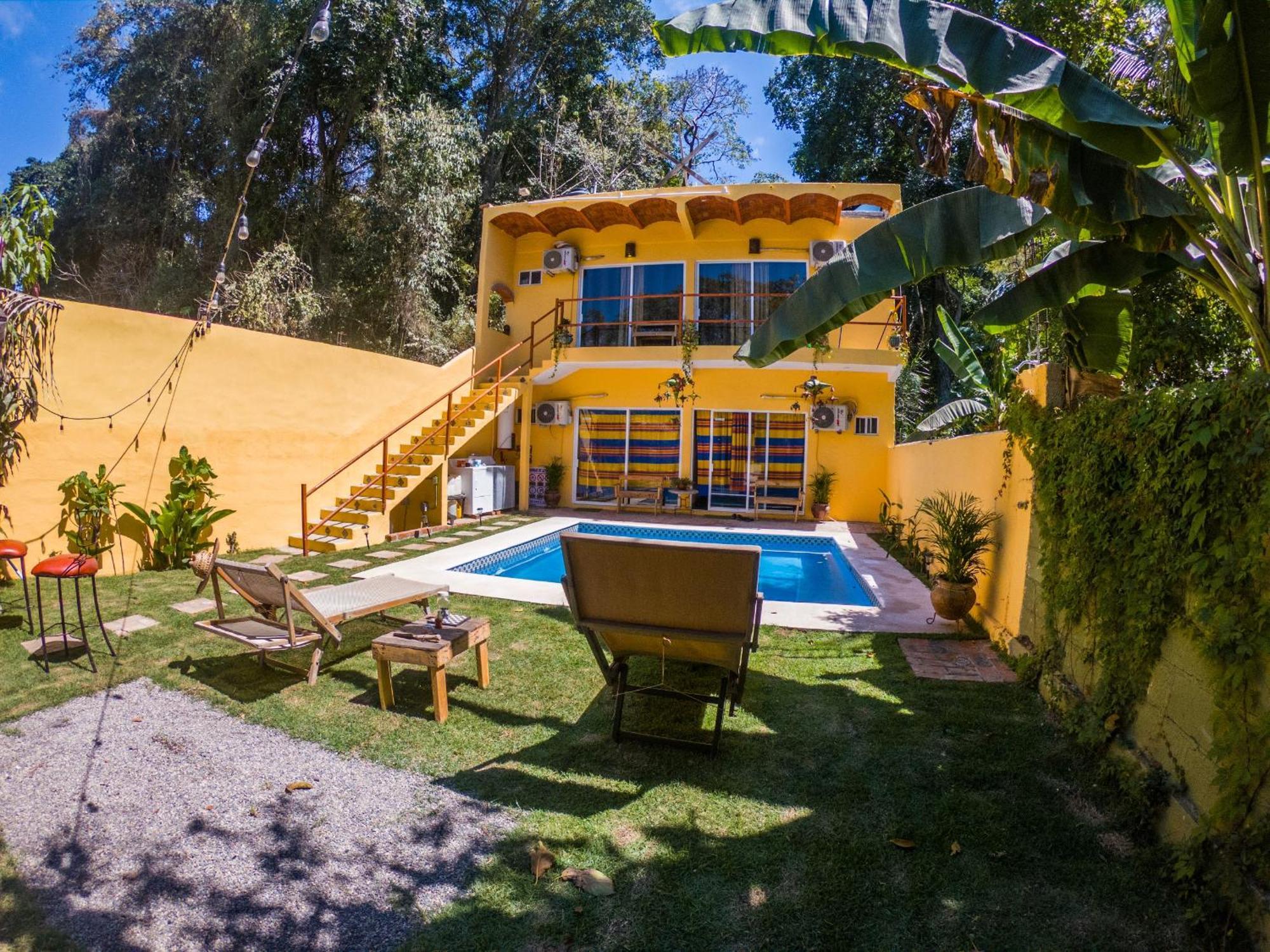 Habitacion Privada Con Pisicina Y Cocina Compartida Sayulita Buitenkant foto